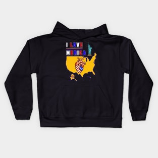 I love America Kids Hoodie